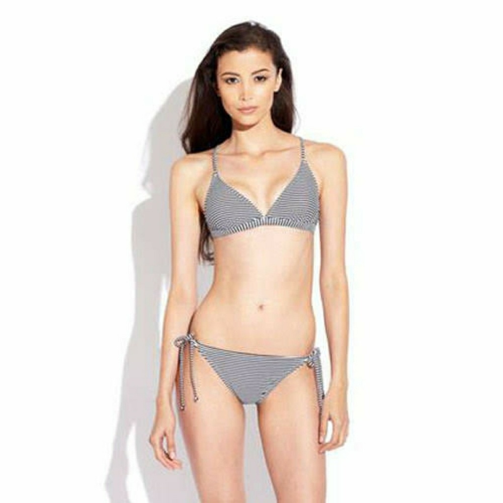 Bikini Lab Striped Bikini Bathing Suit BRAND NEW